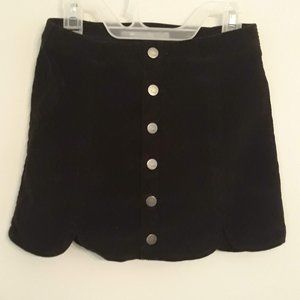Corduroy mini skirt